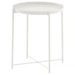 GLADOM Tray table, white, 45x53 cm