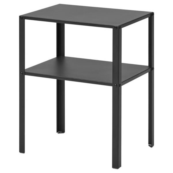 KNARREVIK Bedside table, black, 42x34 cm