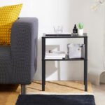 KNARREVIK Bedside table, black, 42x34 cm - Image 3
