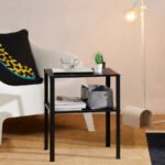 KNARREVIK Bedside table, black, 42x34 cm - Image 4