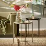 GLADOM Tray table, dark grey-beige, 45x53 cm - Image 4