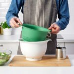 UPPFYLLD Colander, bright green, 24 cm - Image 3