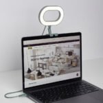 STÄNKREGN LED ring lamp, dimmable/turquoise - Image 6
