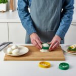 UPPFYLLD Egg slicer, set of 4, mixed colours - Image 8