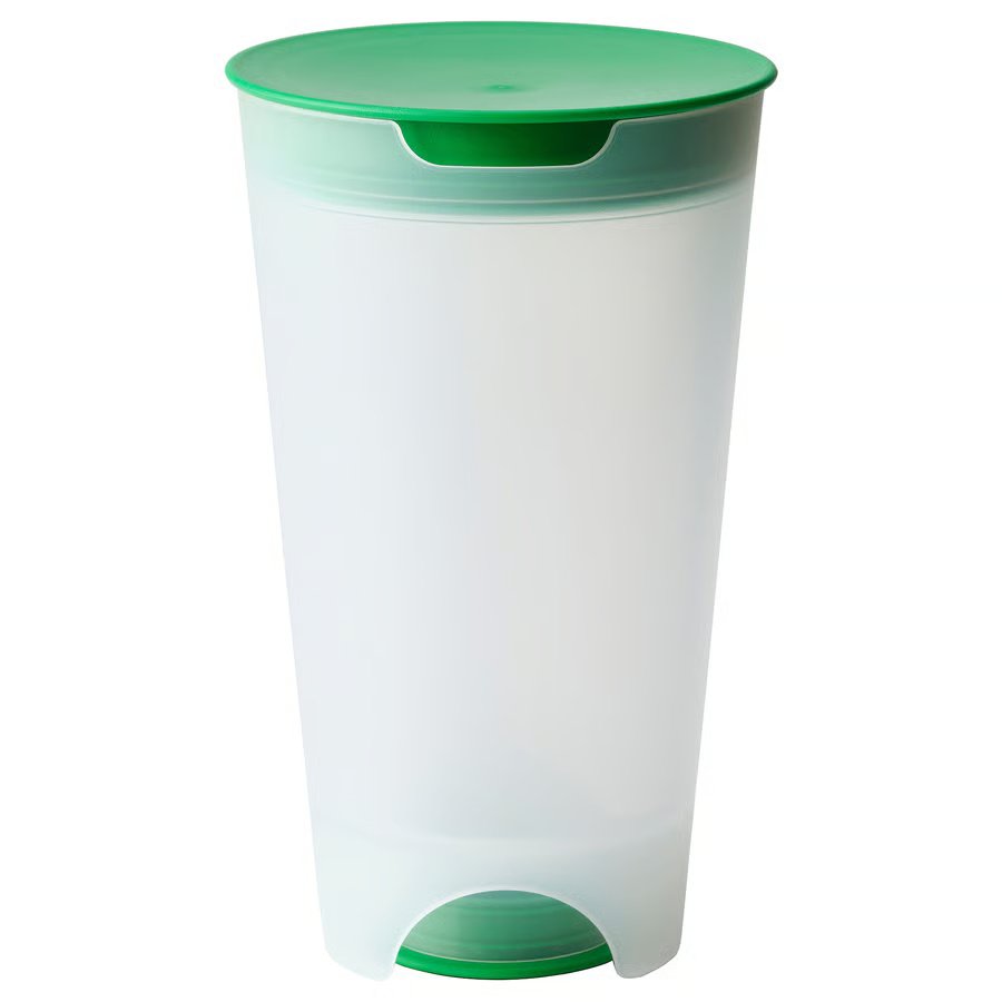 115-1 uppfylld-salad-shaker-with-strainer-bright-green-transparent UPPFYLLD Salad shaker with strainer, bright green/transparent, 1.4 l - Image 1