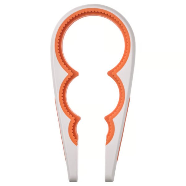 UPPFYLLD Jar opener, off-white/bright orange, 21 cm