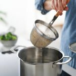 VARDAGEN Noodle strainer, stainless steel/beech, 30 cm - Image 2