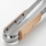 VARDAGEN Cooking tweezers, stainless steel/beech, 30 cm - Image 5