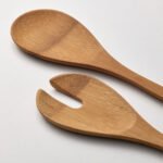GRÖNSAKER 2-piece salad servers set, bamboo - Image 2