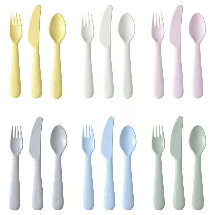 198-1 kalas-18-piece-cutlery-set-mixed-colours KALAS 18-piece cutlery set, mixed colours - Image 1
