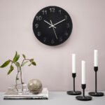 TUNNIS Wall clock, black, 30 cm - Image 2