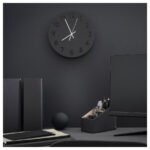 TUNNIS Wall clock, black, 30 cm - Image 3