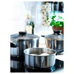ANNONS 5-piece cookware set, glass/stainless steel - Image 3