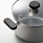 MIDDAGSMAT Pot with lid, clear glass/stainless steel, 5 l - Image 7