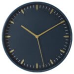 SKÄRIG Wall clock, blue, 26 cm
