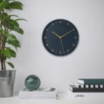 SKÄRIG Wall clock, blue, 26 cm - Image 2