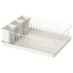 VARIERA Dish drainer, white, 42x30 cm