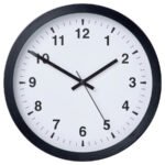 TJALLA Wall clock, black, 28 cm