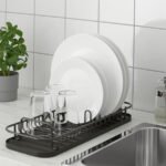 LILLHAVET Multifunctional dish rack, anthracite - Image 2