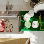 RINNIG Dish drainer, double-sided, green, 40x31 cm - Image 5