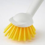 RINNIG Dish-washing brush, bright yellow/off-white - Image 3