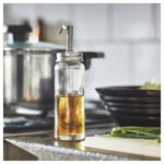 CITRONHAJ Oil/vinegar bottle, clear glass/stainless steel, 16 cm - Image 3