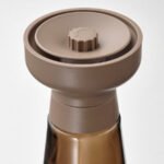 HALVTOM Spice mill, glass/brown, 19 cm - Image 5