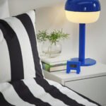 KUPONG Alarm clock, bright blue, 7x6 cm - Image 2