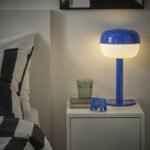 KUPONG Alarm clock, bright blue, 7x6 cm - Image 4