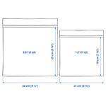 ISTAD Resealable bag, patterned black/yellow, 2.5/1.2 l - Image 8