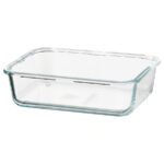 IKEA 365+ Food container, rectangular/glass, 1.0 l