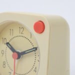 TJINGA Alarm clock, pale yellow, 8x8 cm - Image 2