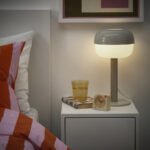 TJINGA Alarm clock, pale yellow, 8x8 cm - Image 3
