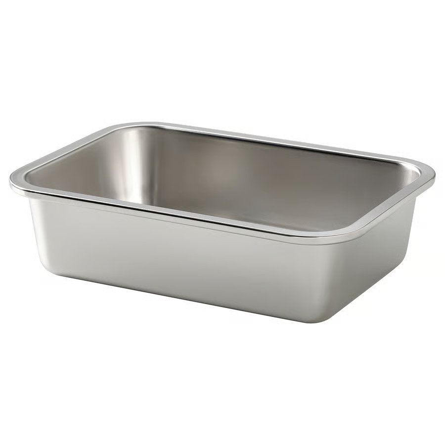 295-1 ikea-365-food-container-rectangular-stainless-steel IKEA 365+ Food container, rectangular/stainless steel, 1.0 l - Image 1