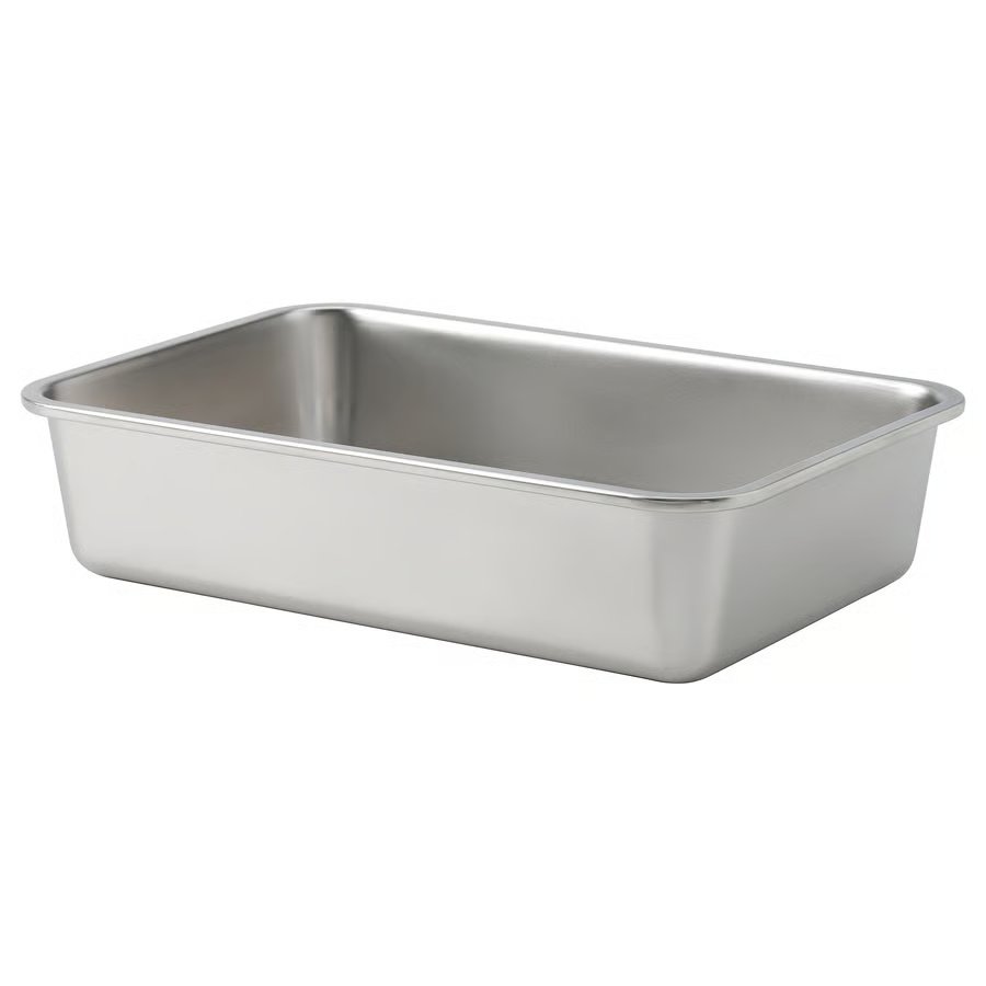 296-1 ikea-365-food-container-large-rectangular-stainless-steel IKEA 365+ Food container, large rectangular/stainless steel, 3 l - Image 1