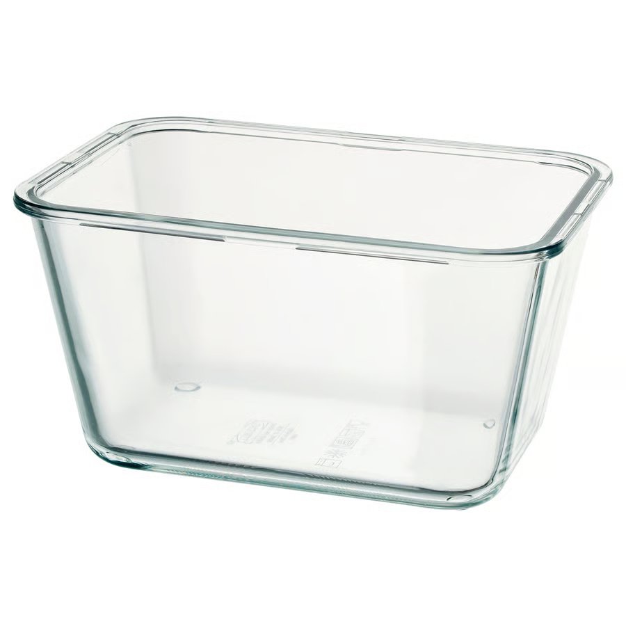 297-1 ikea-365-food-container-rectangular-glass IKEA 365+ Food container, rectangular/glass, 1.8 l - Image 1