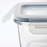 IKEA 365+ Food container with lid, square/glass, 180 ml - Image 4
