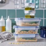IKEA 365+ Food container with lid, square/glass, 180 ml - Image 5