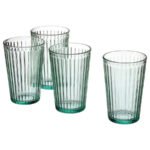 VARDAGEN Glass, light turquoise, 43 cl