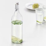 KORKEN Bottle with stopper, clear glass, 1 l - Image 2
