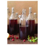 KORKEN Bottle with stopper, clear glass, 1 l - Image 5