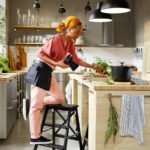 RINNIG Tea towel, white/dark grey/patterned, 45x60 cm - Image 5