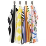 RINNIG Tea towel, multicolour patterned, 45x60 cm