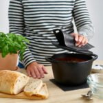 SANDVIVA Pot holder, silicone/dark grey, 18x18 cm - Image 2