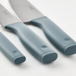 TIGERBARB 3-piece knife set, grey-turquoise - Image 5