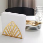 TILLSTÄLLNING Napkin holder, brass-colour - Image 2