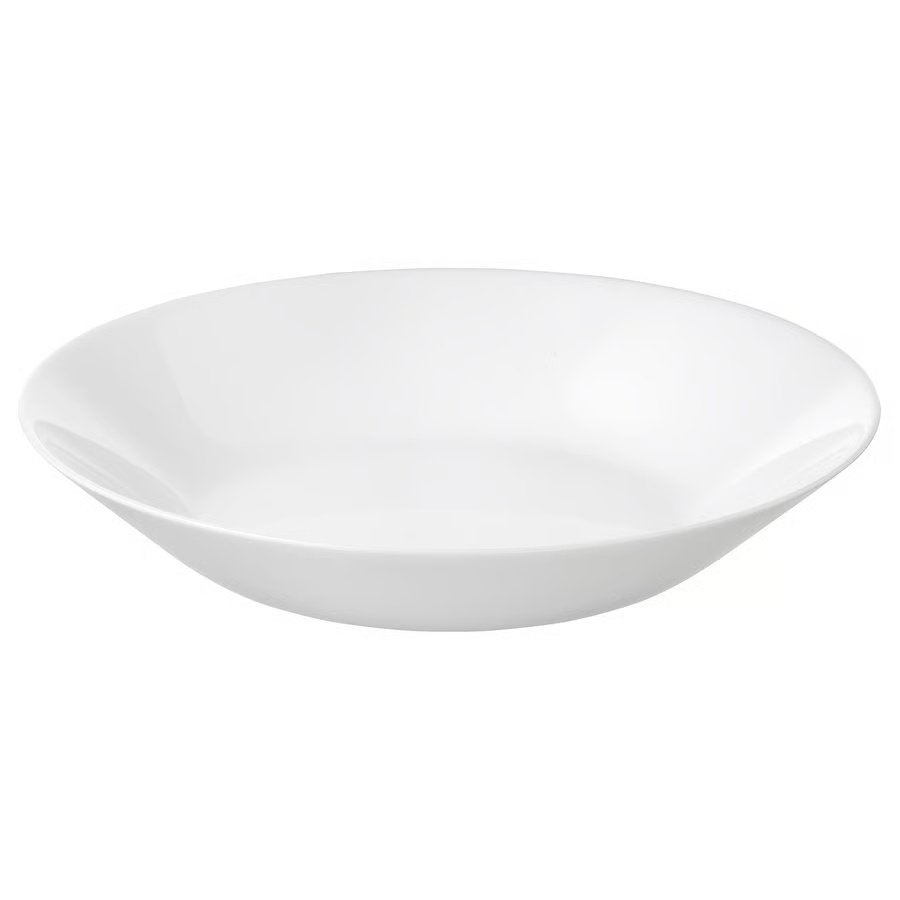 372-1 oftast-deep-plate-white OFTAST Deep plate, white, 20 cm - Image 1