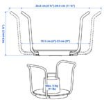 UPPDATERA Plate holder, anthracite, 15-23 cm - Image 5