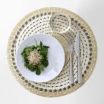 PENNFISK Place mat, natural/sedge handmade, 37 cm - Image 4