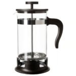 UPPHETTA Coffee/tea maker, glass/stainless steel, 1 l